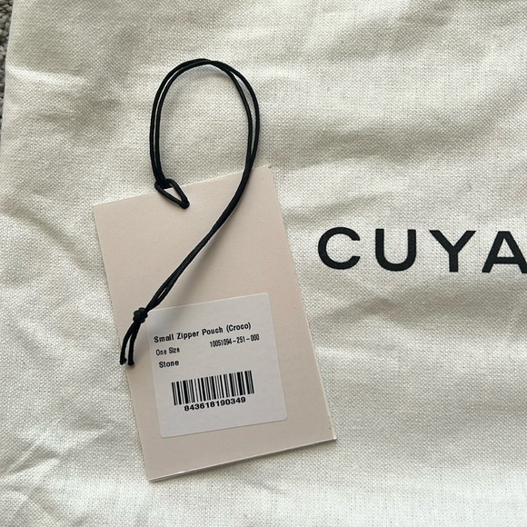 CUYANA Small Zipper Pouch (Croco) - Picture 3 of 5
